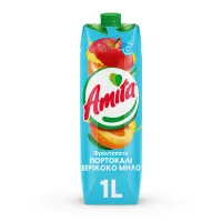 AMITA Φρουτοποτό Πορτοκάλι Βερίκοκο Μήλο 1lt