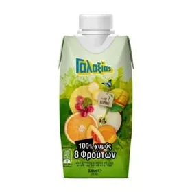 ΓΑΛΑΞΙΑΣ 100% ΦΥΣ.ΧΥΜΟΣ 8 ΦΡΟΥΤΑ 330ML.