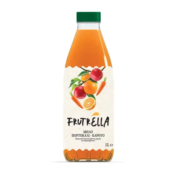 Frutrella Χυμός Μήλο Πορτοκάλι Καρότο 1lt.