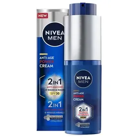 Nivea Men Κρέμα Προσώπου Κατά Των Ρυτίδων 2σε1 Luminous SPF30 50ml.