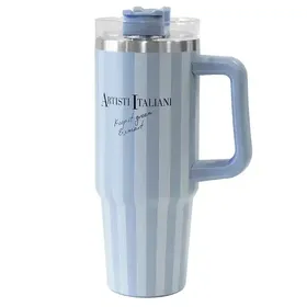 Artisti Italiani Estratta Ποτήρι Θερμός Ριγέ Μπλε 890ml.