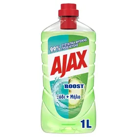 AJAX Boost Καθαριστικό Πατώματος Ξίδι & Μήλο 1lt