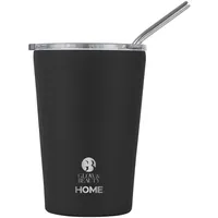 GLOW & BEAUTY Home Coffee Mug Ανοξείδωτο Μαύρο 400ml