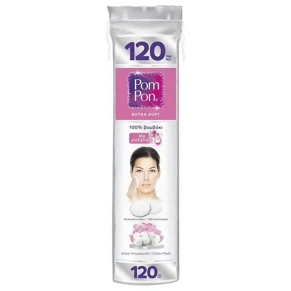 Pom Pon Δίσκοι Ντεμακιγιάζ Rose Oil 120τεμ.