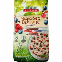 MILLHOUSE Νιφάδες Βρώμης με Super Fruits & Μαύρη Σοκολάτα 500g
