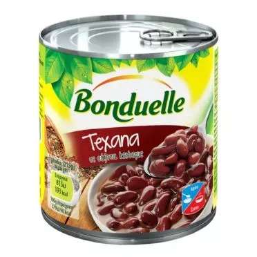 BONDUELLE ΦΑΣΟΛΙΑ ΚΟΚΚΙΝΑ ΣΕ ΣΑΛΤΣΑ BBQ 400g
