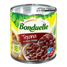 BONDUELLE ΦΑΣΟΛΙΑ ΚΟΚΚΙΝΑ ΣΕ ΣΑΛΤΣΑ BBQ 400g