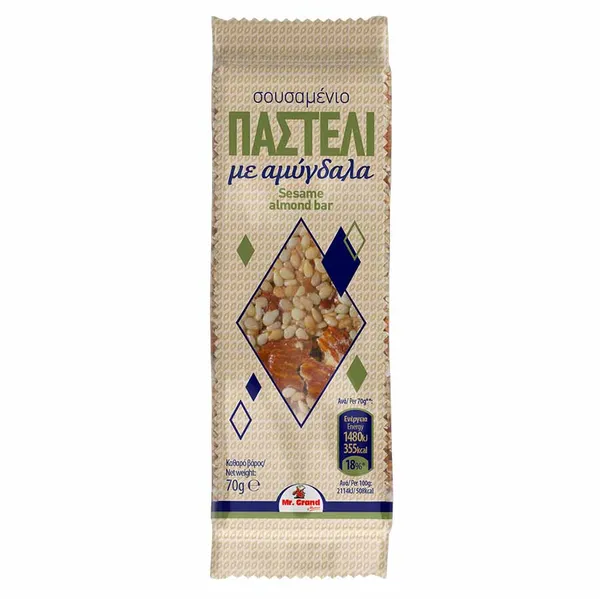 MrGrand Παστέλι Σουσάμι Αμύγδαλα 70γρ.