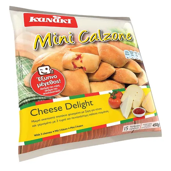 Mini Calzone Κατεψυγμένα Cheese Delight Kanaki 450 g