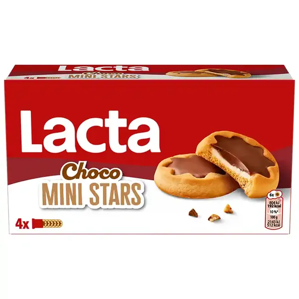 Lacta Μπισκότα Choco Μίνι Stars 150γρ.