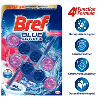Bref WC Block Blue Active Floral Duo 2x50gr