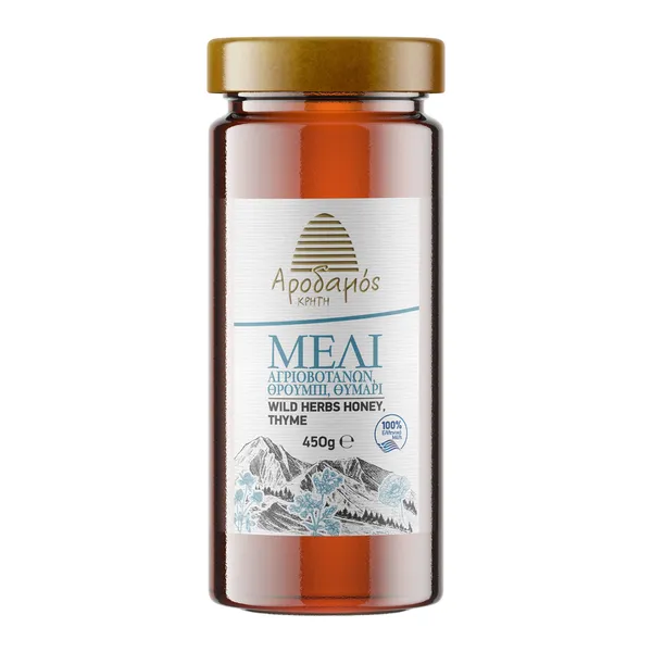 Μέλι Κρήτης αγριοβοτάνων, θρούμπι & θυμάρι ΑΡΟΔΑΜΟΣ 700gr