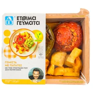 ΑΒ ΕΤΟΙΜΑ ΓΕΥΜΑΤΑ Έτοιμο Φαγητό Γεμιστά με Πατάτες 380 gr
