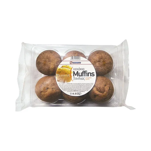 ECONOMY Muffins Βανίλια 210γρ