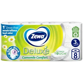 ZEWA deluxe χαμομήλι χαρτί υγείας 3 φύλλων 8άρι 0,704kg