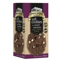 ΜΙΚΡΕΣ ΦΑΡΜΕΣ ΤΟΥ ΒΟΥΝΟΥ Μπισκότα Cookies Soft με τριπλή σοκολάτα 160gr