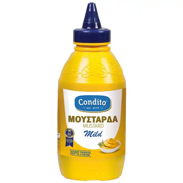 Condito Κλασική Απαλή Μουστάρδα Χωρίς Γλουτένη 500γρ.