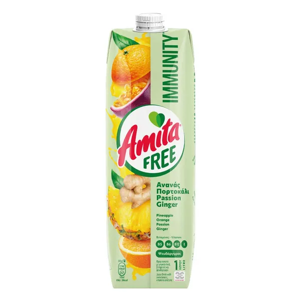 Όλα τα φρουτοποτά AMITA FREE 1lt
