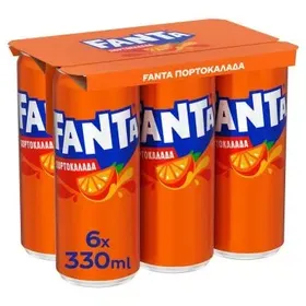 FANTA Πορτοκαλάδα Με Ανθρακικό 6X330ml