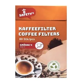 Φίλτρα καφέ SAFETY'S No4 80τεμ.