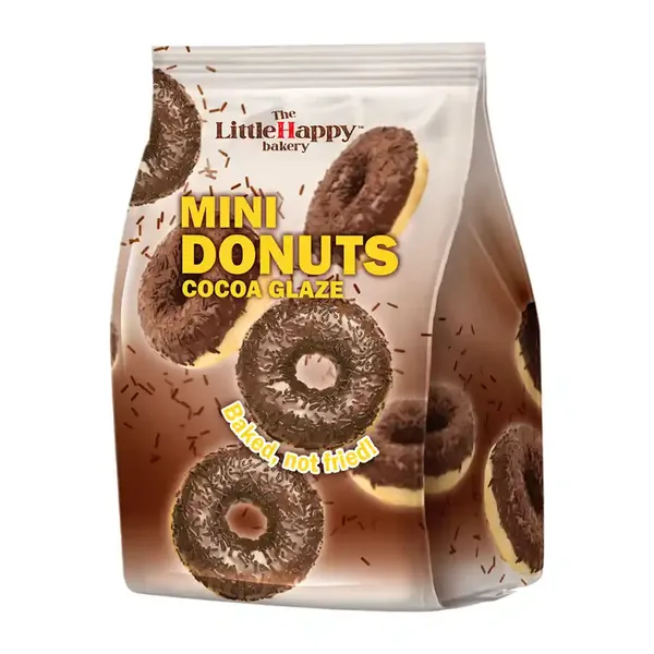 Mini donuts THE LITTLE HAPPY BAKERY κακάο 200γρ.