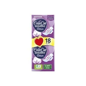 Σερβιέτες EveryDay Ultra Plus Sensitive Maxi Night 18τεμ.