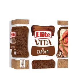vita φρυγανιές ολικής άλεσης με χαρούπι 250γρ.