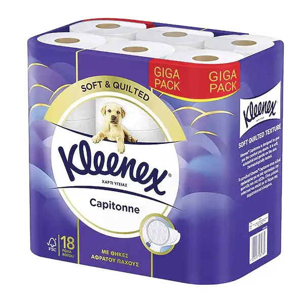 KLEENEX Capitonne Χαρτί Υγείας 2 Φύλλων 18τεμ 1330g
