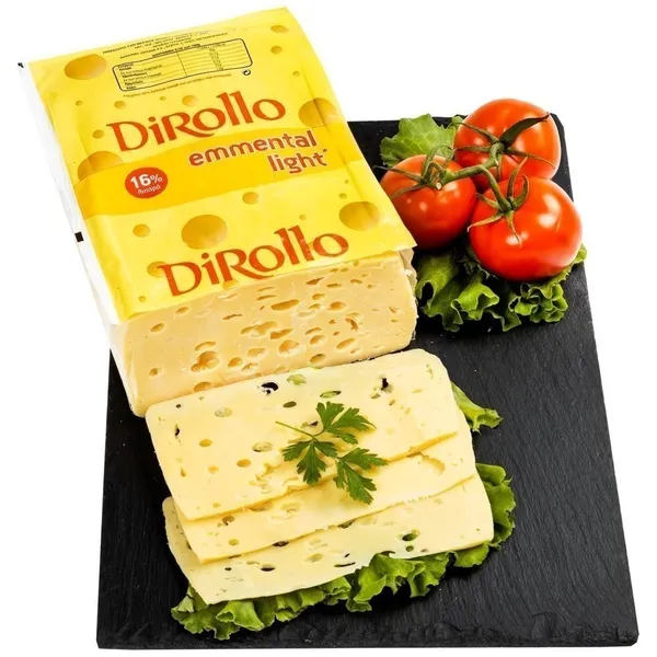 Dirollo Emmental Light Block Τιμή Κιλού ~10 φέτες / 200g