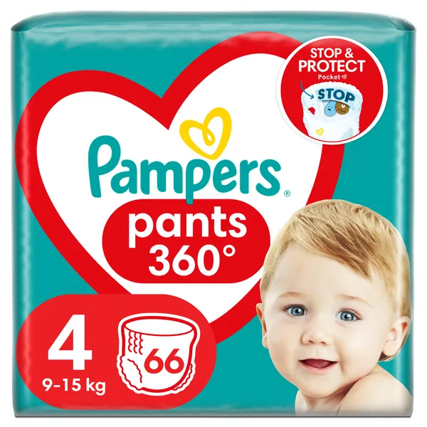 Πάνες-βρακάκι Pampers Pants Μέγεθος 4 9-15Kg (66 τεμ)