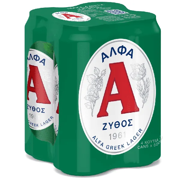 Lager μπίρα κουτί 500ml (4τεμ.)