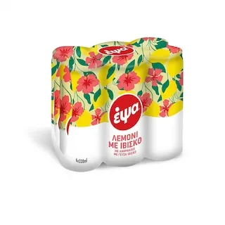 ΕΨΑ Λεμονάδα με Ιβίσκο Κουτί 6x330ml