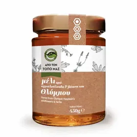Μασούτης Από Τον Τόπο Μας Μέλι Ανθέων Ολύμπου 450γρ.
