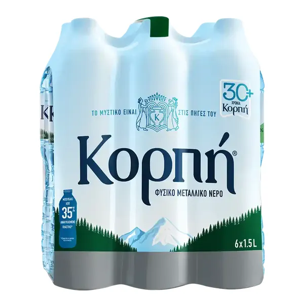 Κορπή Φυσικό Μεταλλικό Νερό 6x1,5lt. (Μέγιστη Ποσότητα 5τεμ.)
