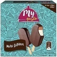 My Gusto Παγωτό Multi Ξυλάκι Βανίλια Σοκολάτα 6τεμ 300gr