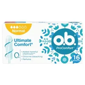 o.b.® PROCOMFORT™ Normal Ταμπόν Mε Μοναδικό Κάλυμμα Μεταξένιας Απαλότητας SILKTOUCH™ & Τεχνολογία DynamicFit™ Με Τρισδιάστατη Δομή, 32 Τεμάχια
