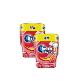 ORBIT Τσίχλες Refreshers Φράουλα & Λεμόνι 67γρ.