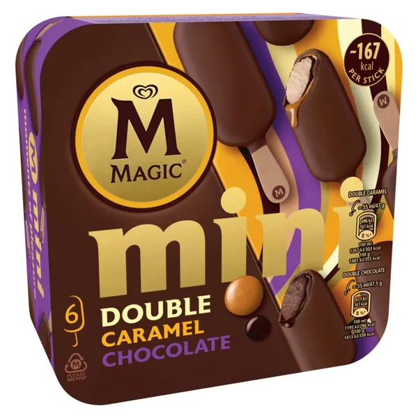 Παγωτό Mini Double Caramel Chocolate 47g (55ml)