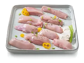 Λωρίδες κοτόπουλο από φιλέτο μπούτι 500g