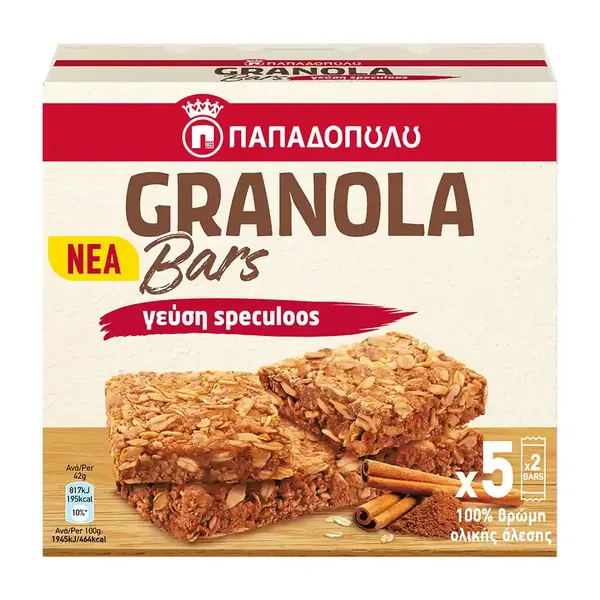 Παπαδοπούλου Granola Μπάρες Speculoos 5x42γρ.