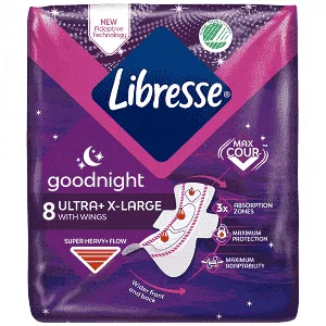 Libresse Σερβιέτες Ultra X-Large Goodnight 8τεμ.