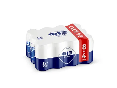 Μπύρα Lager 5% Vol. 8 + 4 δώρο x 330 ml