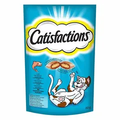 CATISFACTIONS Σνακς Γάτας με γεύση Σολομό 60g