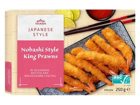 Γαρίδες nobashi πανέ με ουρά