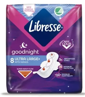 LIBRESSE GOODNIGHT 8 ULTRA LARGE DUO PACK 2x8