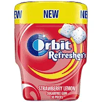 Orbit Τσίχλα Φράουλα Λεμόνι Μπουκάλι 67gr