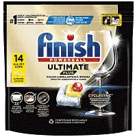 FINISH Ultimate Plus Κάψουλες Πλυντηρίου Πιάτων Λεμόνι 14 τεμάχια