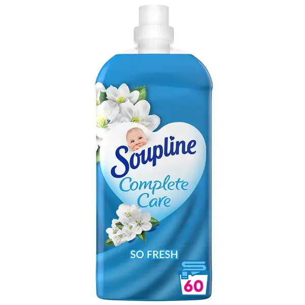 Soupline Complete Care Fresh Συμπυκνωμένο Υγρό Μαλακτικό Ρούχων 1260ml (60 μεζούρες)