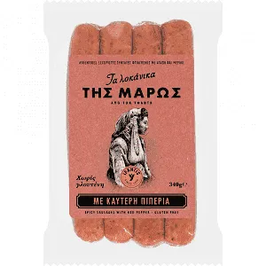 ΥΦΑΝΤΗΣ Λουκάνικα της Μάρως με Καυτερή Πιπεριά 340g