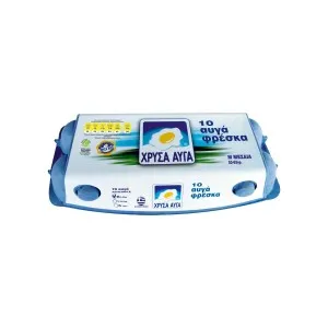Αυγά 10άδα ΧΡΥΣΑ ΑΥΓΑ medium 53-63gr